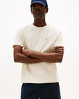 t-shirt-tommy-hilfiger-homme-beige-face