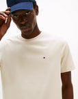 t-shirt-tommy-hilfiger-homme-beige-zoom