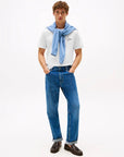 t-shirt-tommy-hilfiger-homme-blanc-porte