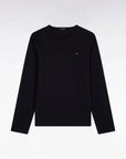 tshirt-eden-park-noir-a-plat-h26maitl0006no