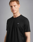tshirt-paul-shark-noir-c0p1092-profil