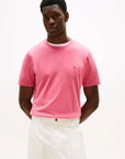 tshirt-tommy-hilfiger-homme-rose-face