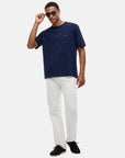 tshirt-tommy-hillfiger-marine-coton-porte