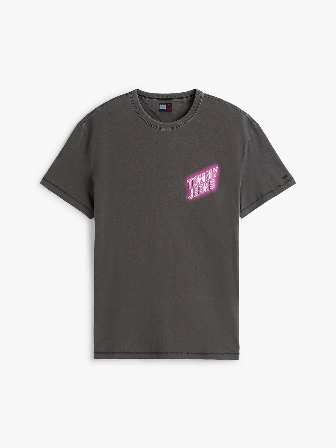 tshirt-tommy-jeans-homme-noir-a-plat