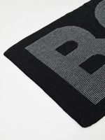 Laden Sie das Bild in den Galerie-Viewer, Echarpe logo BOSS noire en laine
