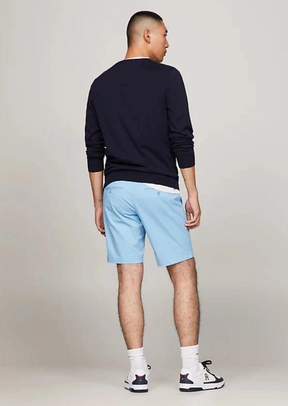 Bermuda Tommy Hilfiger bleu en coton bio - Georgespaul