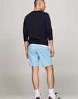 Bermuda Tommy Hilfiger bleu en coton bio - Georgespaul