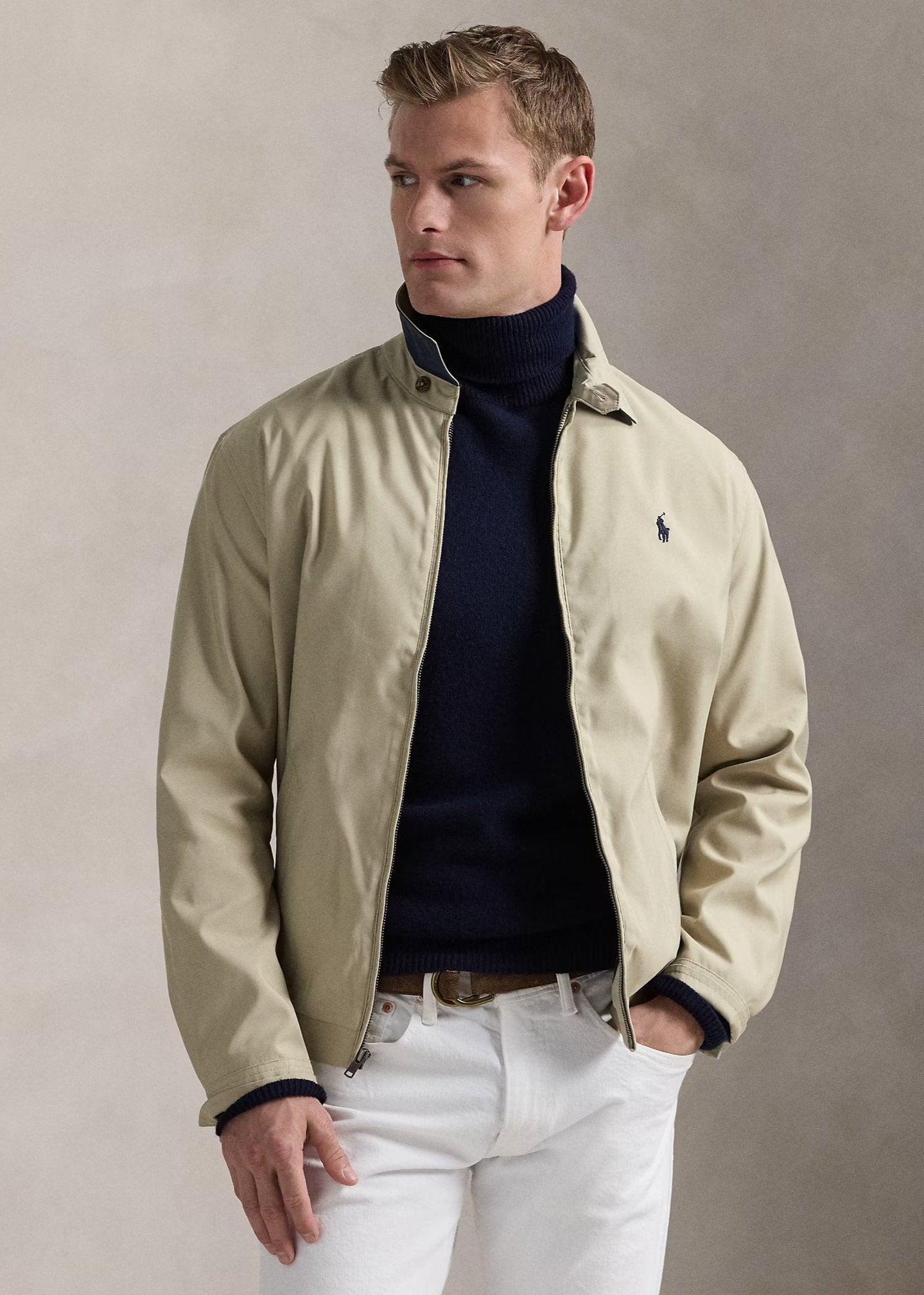 Blouson Ralph Lauren beige pour homme | Georgespaul 