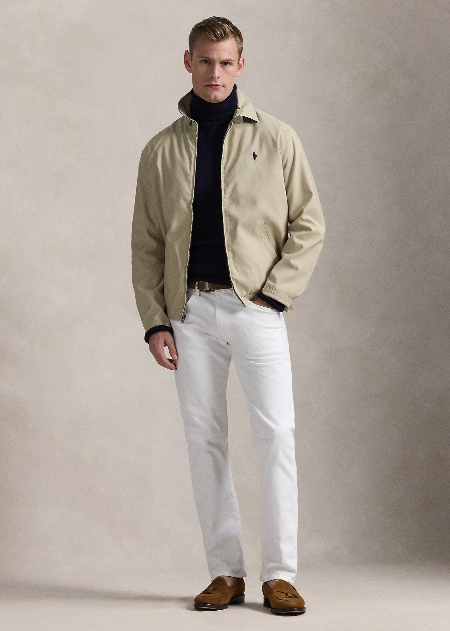 Blouson Ralph Lauren beige pour homme | Georgespaul 