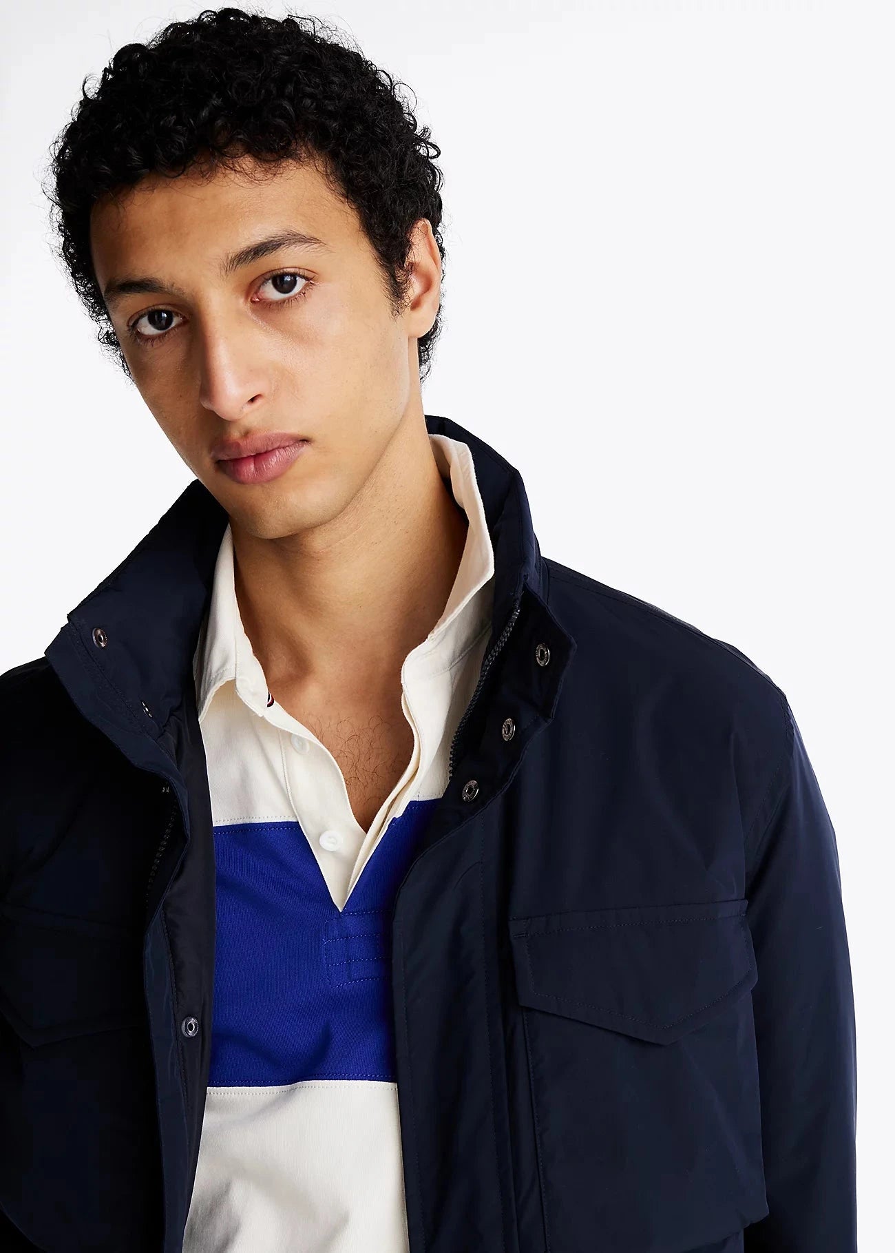 Blouson Tommy Hilfiger marine pour homme | Georgespaul 