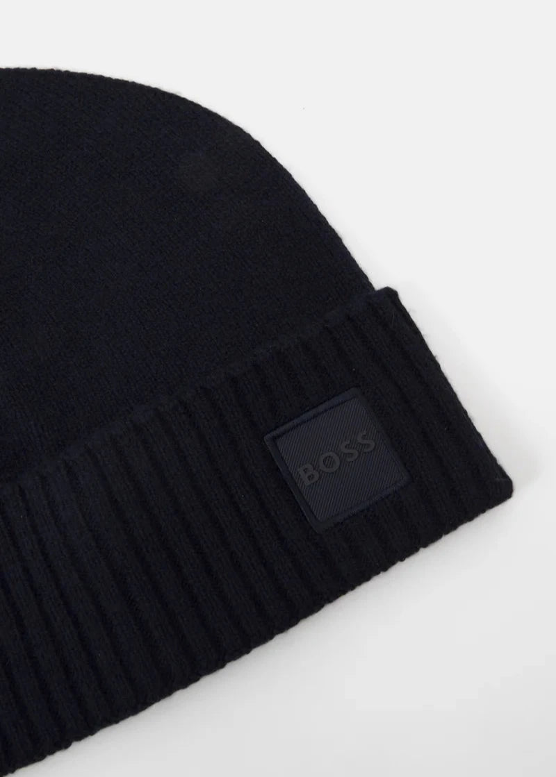 Bonnet à revers BOSS marine pour homme et femme | Georgespaul 