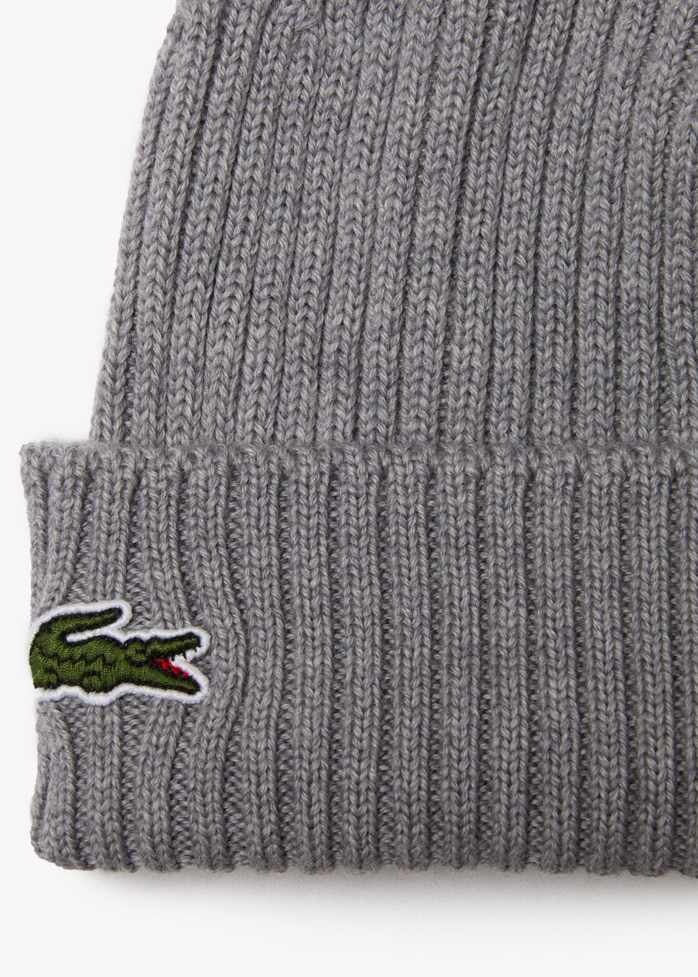 Bonnet Lacoste gris unisexe en laine | Georgespaul