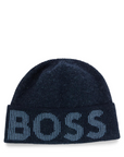 Bonnet à revers logo BOSS marine | Georgespaul