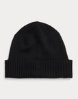 Bonnet unisexe Ralph Lauren noir en laine | Georgespaul