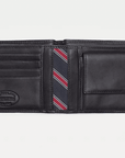 Portefeuille homme Tommy Hilfiger noir en cuir | Georgespaul