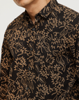 Chemise à motifs Lee Cooper noire en coton I Georgespaul