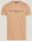 T-Shirt Tommy Hilfiger ajusté marron en coton bio - Georgespaul