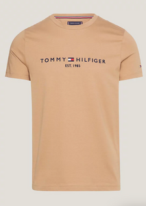 T-Shirt homme Tommy Hilfiger marron en coton bio I Georgespaul