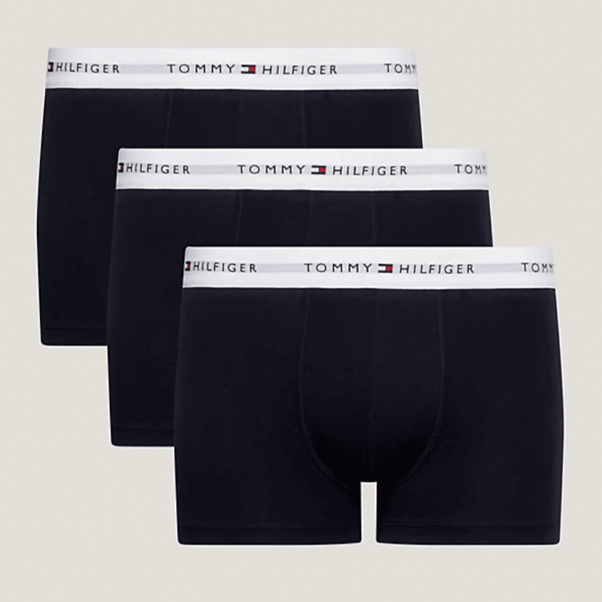 Lot de 3 boxers Tommy Hilfiger noirs en coton bio - Georgespaul