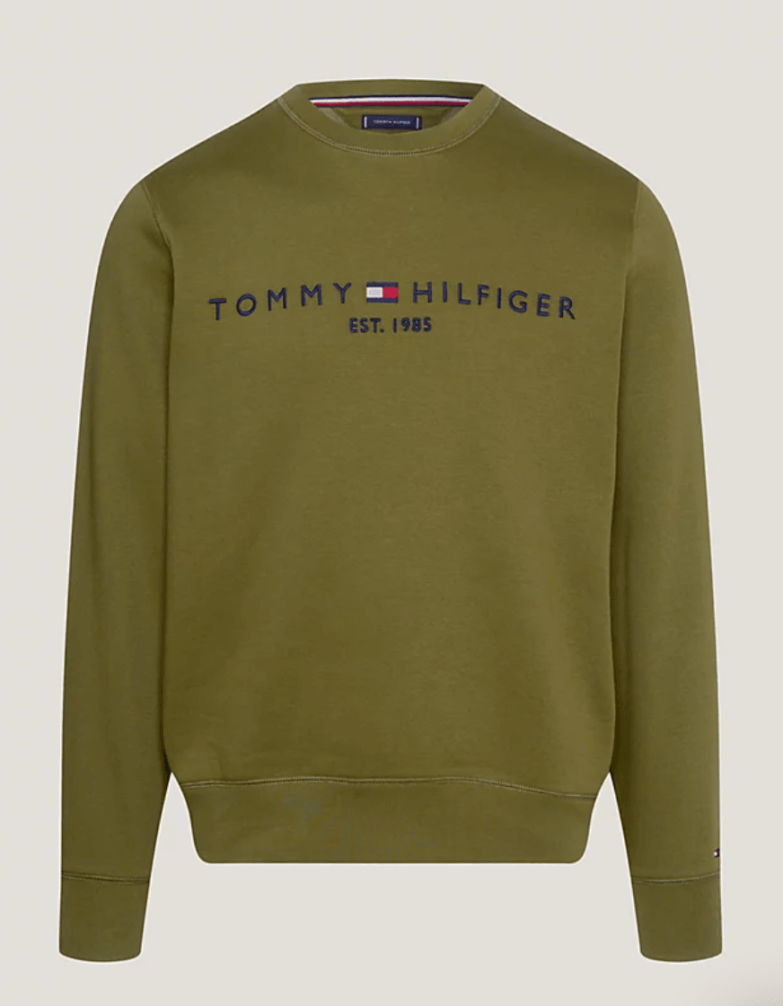 Sweat Tommy Hilfiger kaki en coton bio - Georgespaul