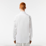 Afbeelding in Gallery-weergave laden, Chemise unie Lacoste ajustée blanche pour homme I Georgespaul
