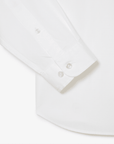 Chemise unie Lacoste ajustée blanche - Georgespaul