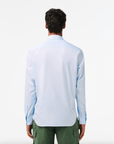 Chemise unie Lacoste ajustée bleu clair - Georgespaul