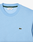 Sweat Lacoste bleu clair en molleton de coton bio - Georgespaul