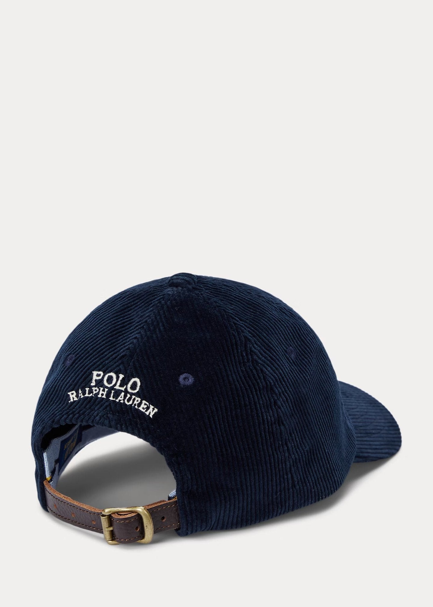 Casquette Ralph Lauren marine en velours côtelé | Georgespaul 