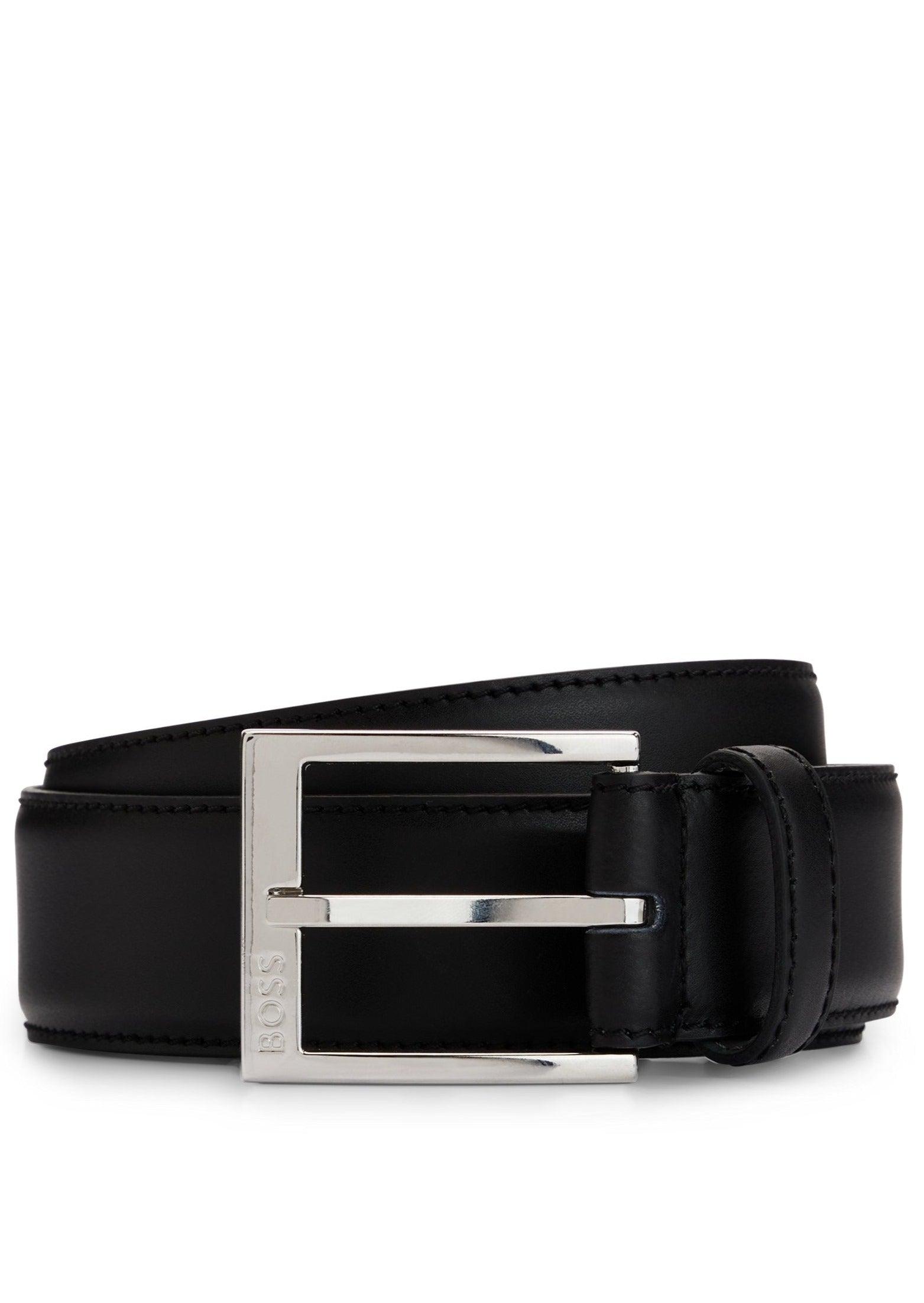 Ceinture BOSS noire en cuir - Georgespaul