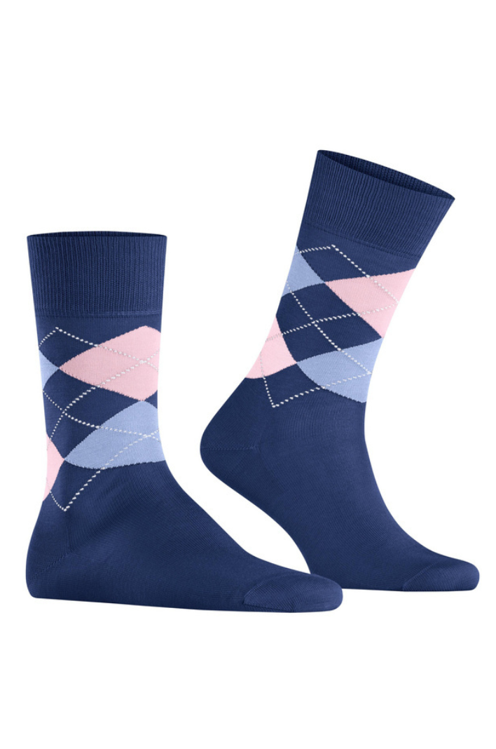 Chaussettes Manchester Burlington bleu foncé