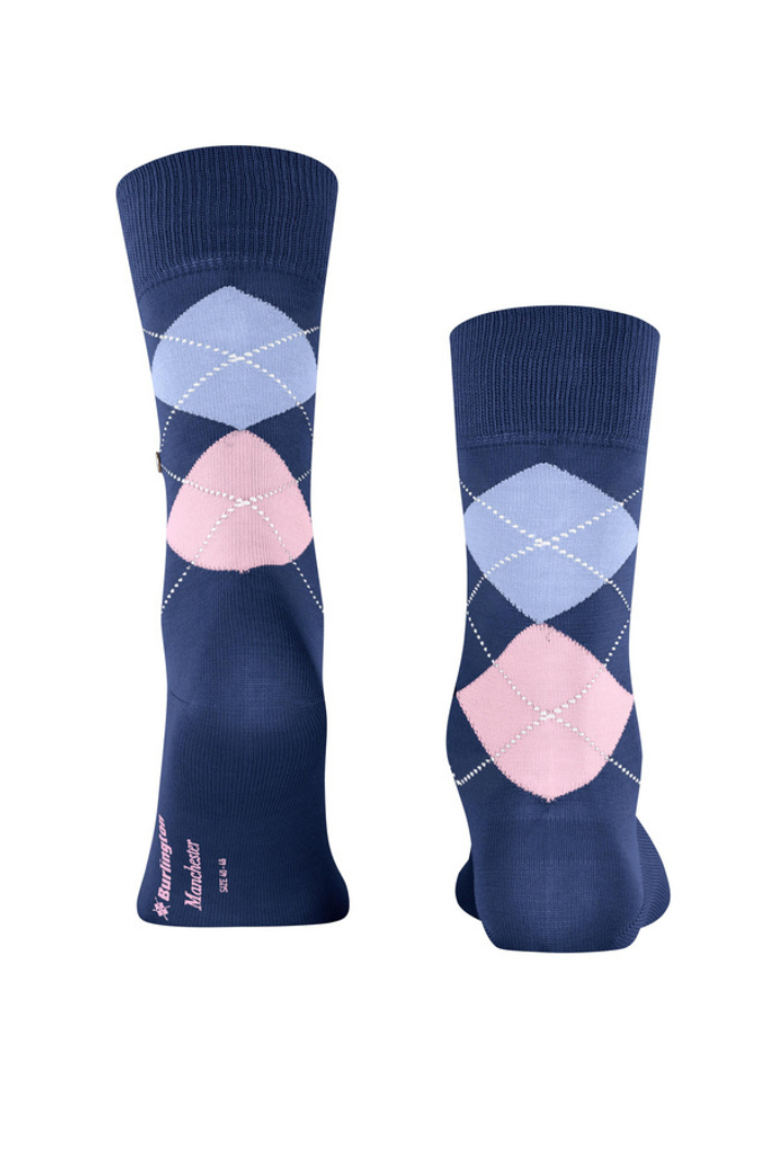 Chaussettes Manchester Burlington bleu foncé