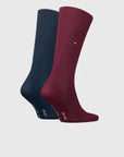 Lot de 2 paires de chaussettes Tommy Hilfiger Bordeaux | Georgespaul 