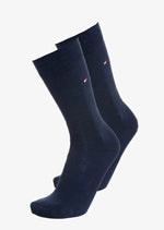 Laden Sie das Bild in den Galerie-Viewer, Packung mit 2 Paar marineblauen Tommy Hilfiger-Socken
