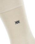 Chaussettes hautes Burlington Dublin beiges en coton - Georgespaul