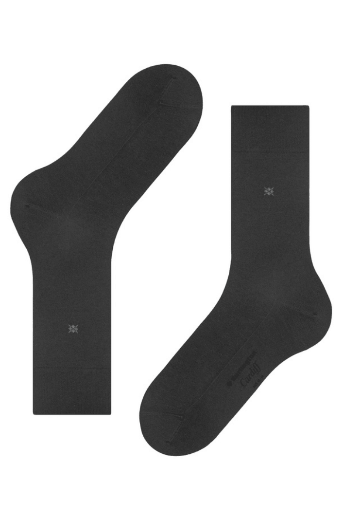 Chaussettes hautes Burlington gris foncé Cardiff - Georgespaul