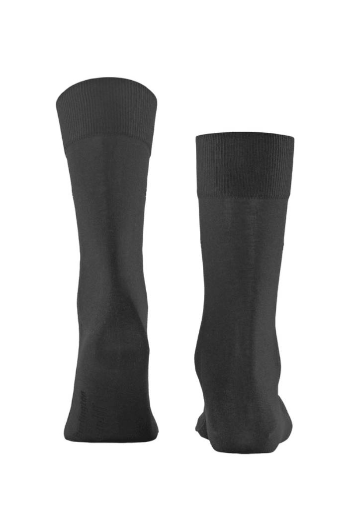 Chaussettes hautes Burlington gris foncé Cardiff - Georgespaul