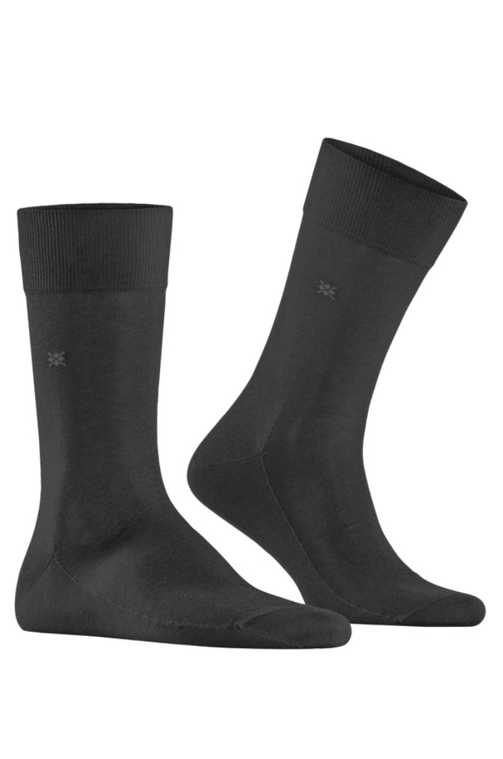 Chaussettes hautes Burlington gris foncé Cardiff - Georgespaul