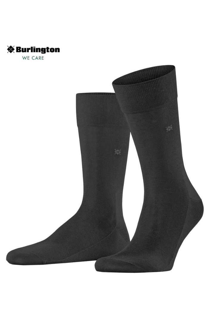 Chaussettes hautes Burlington gris foncé Cardiff - Georgespaul