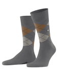 Chaussettes hautes Burlington grise et beige en laine - Georgespaul