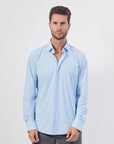 Chemise BOSS bleue pour homme | Georgespaul