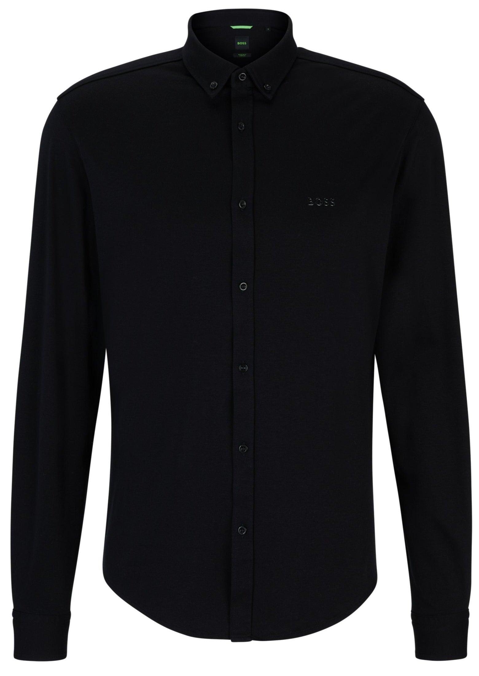 Chemise ajustée BOSS noire - Georgespaul