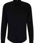 Chemise ajustée BOSS noire - Georgespaul