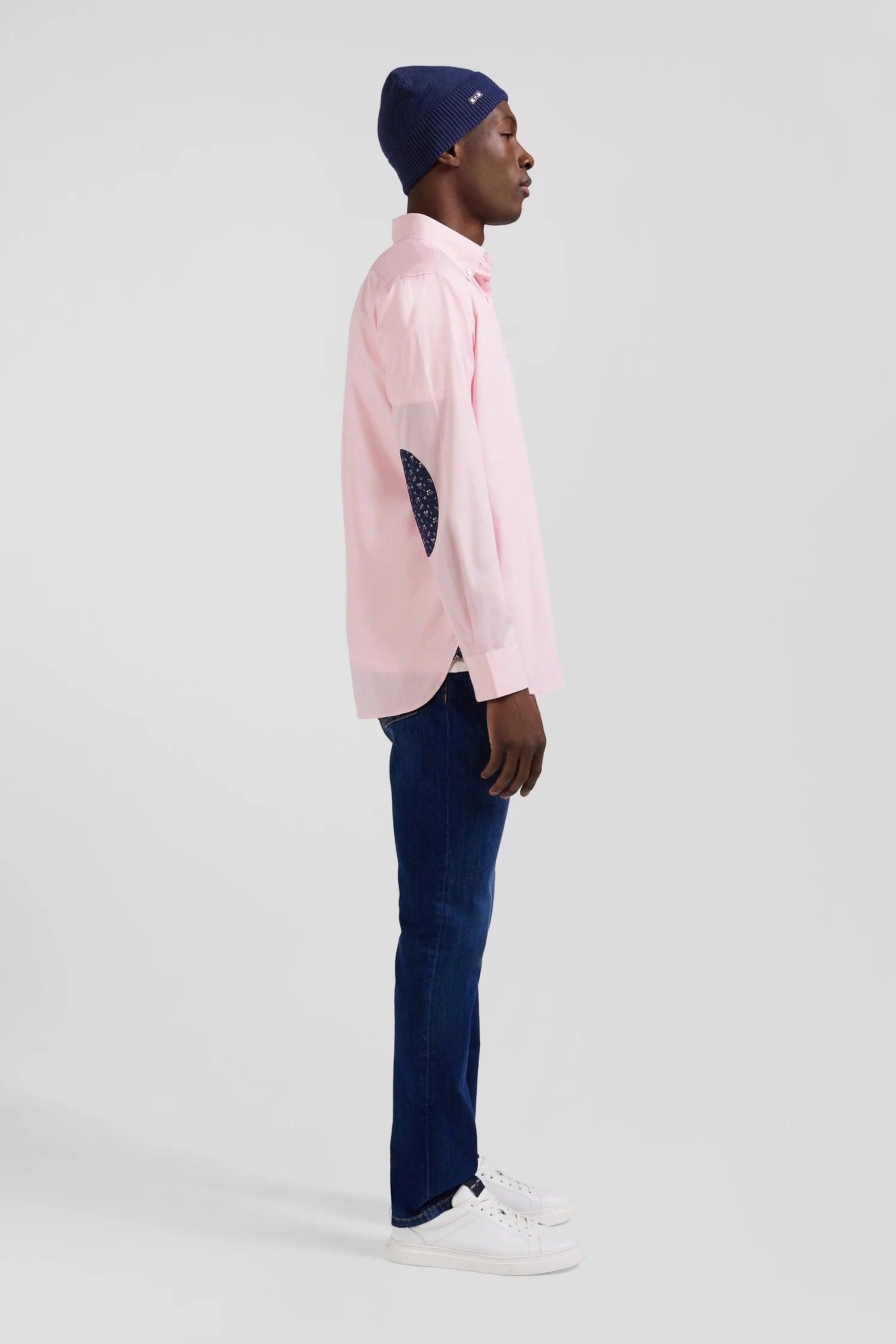 Chemise Eden Park rose pour homme en coton | Georgespaul