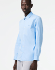 Chemise Lacoste bleu clair ajustée en coton stretch - Georgespaul