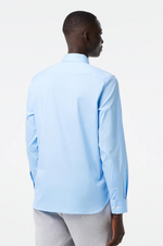 Laden Sie das Bild in den Galerie-Viewer, Chemise Lacoste bleu clair en coton stretch
