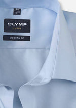 Laden Sie das Bild in den Galerie-Viewer, Chemise Luxor OLYMP coupe droite bleu clair | Georgespaul
