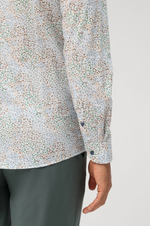 Charger l&#39;image dans la galerie, Chemise OLYMP ajustée verte en coton stretch

