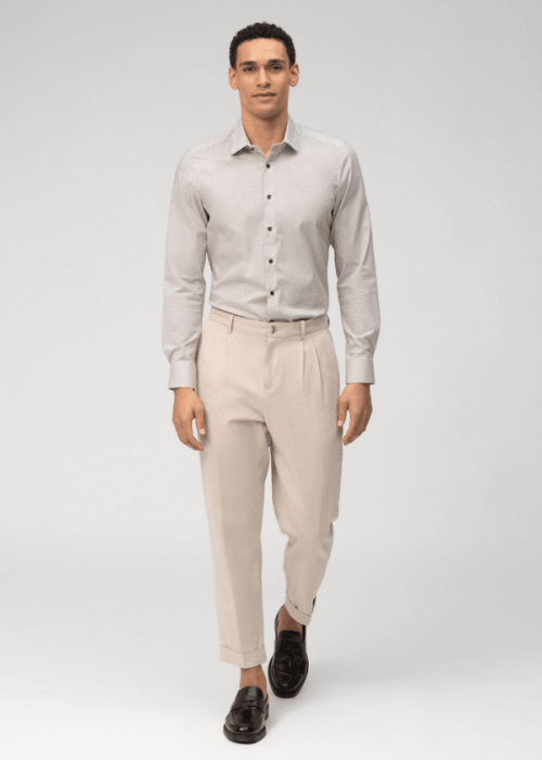 Chemise OLYMP beige - Georgespaul