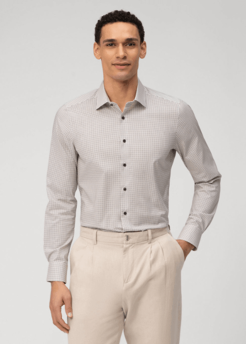 Chemise OLYMP beige - Georgespaul